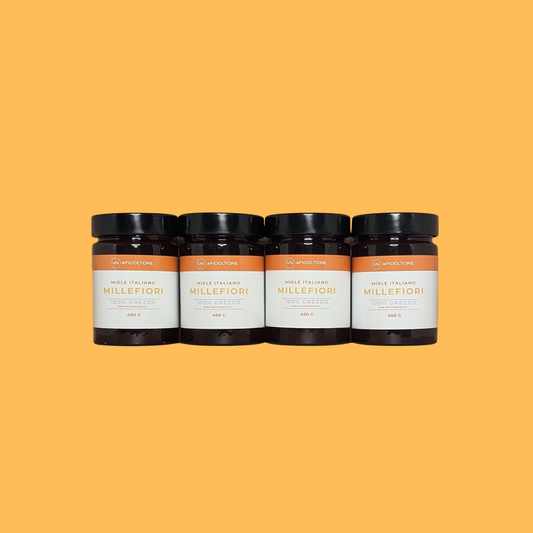 Miele Italiano Millefiori da 450g / 4 Barattoli